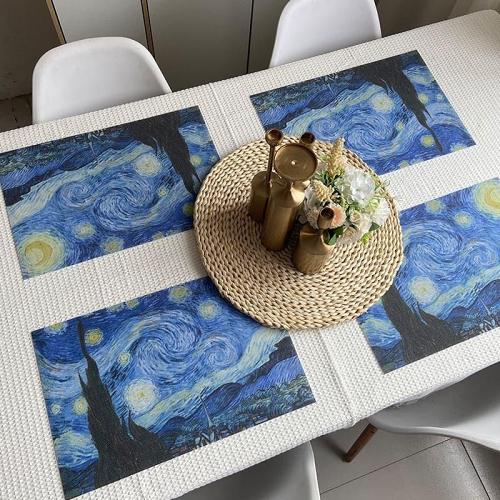 Oil-Painting PVC Dining Table Mat