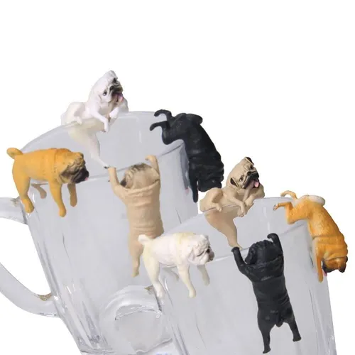 Mini Pug Dog Cup-Edge Figure