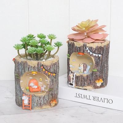 Tree House Planters Flower Pots