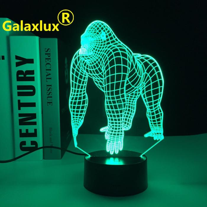3D Gorilla USB LED Lamp