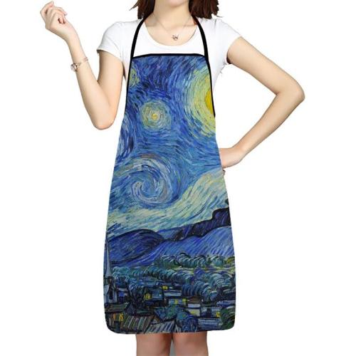 Oil-Painting Kitchen Apron