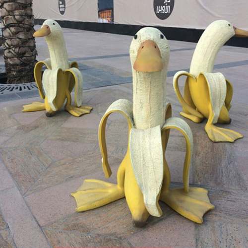 Banana Duck Sculptures
