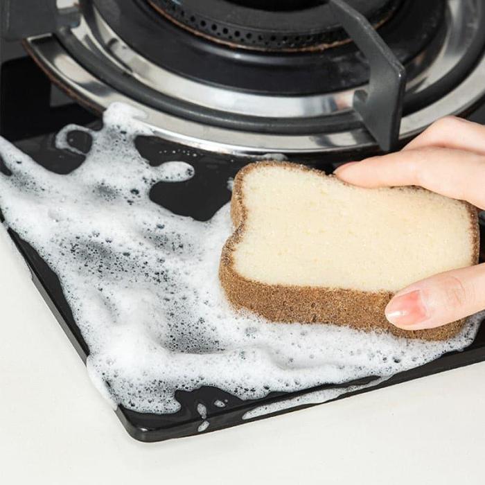 Toast Shape Dish-Washing Sponges
