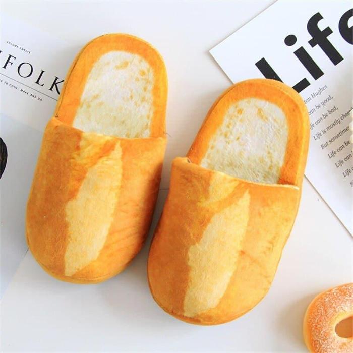 Bread Shape Indoor Slippers