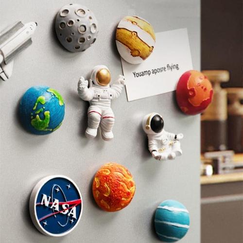 3D Planet Astronaut Refrigerator Magnetic