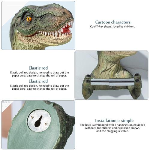 3D Dinosaur Toilet Paper Holder