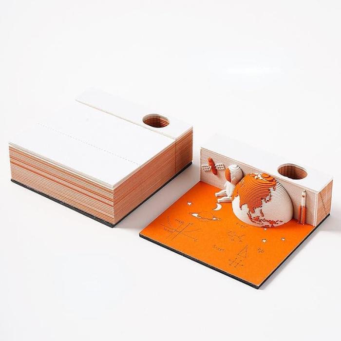 3D Engraving Building & Temple Sticky Notes