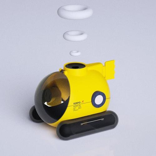 Smoke Puffing Ring Submarine Humidifier