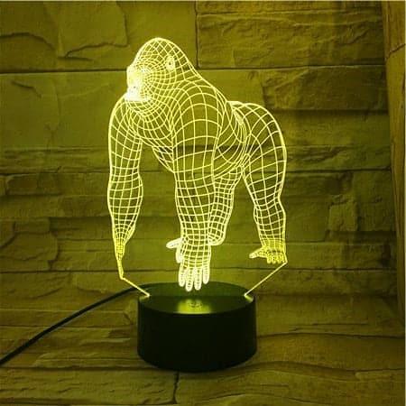 3D Gorilla USB LED Lamp
