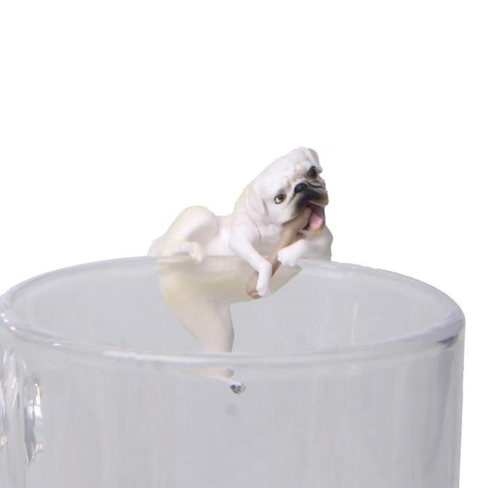 Mini Pug Dog Cup-Edge Figure