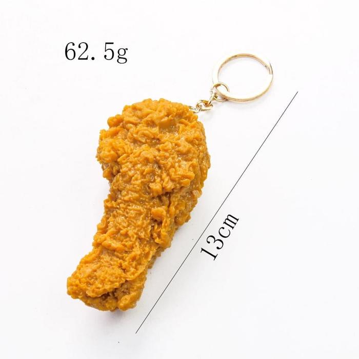 Fried Chicken Simulation Keychain