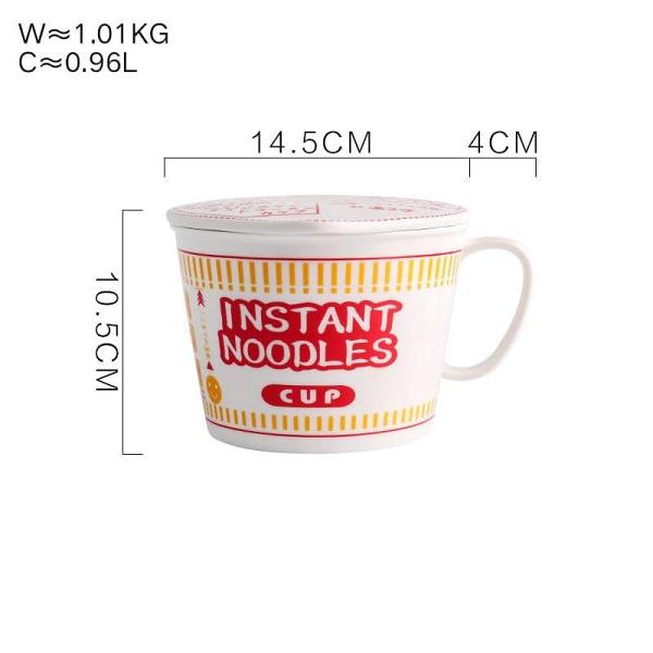 Instant Noodle Ceramic Cup Bowl