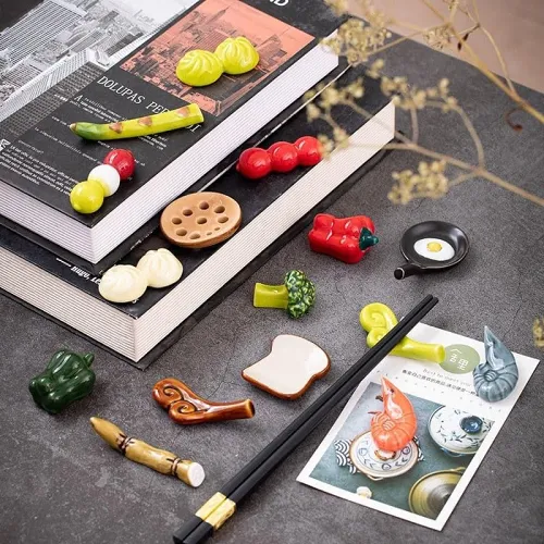 Vegetable Fruits Shape Ceramic Chopstick Fork Holder
