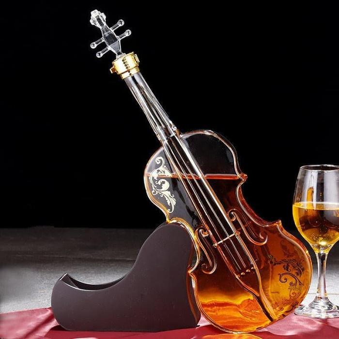 800Ml 27OZ Whisky Violin Glass Decanter
