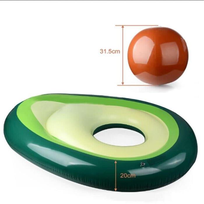 Giant Avocado Pool Inflatable Float