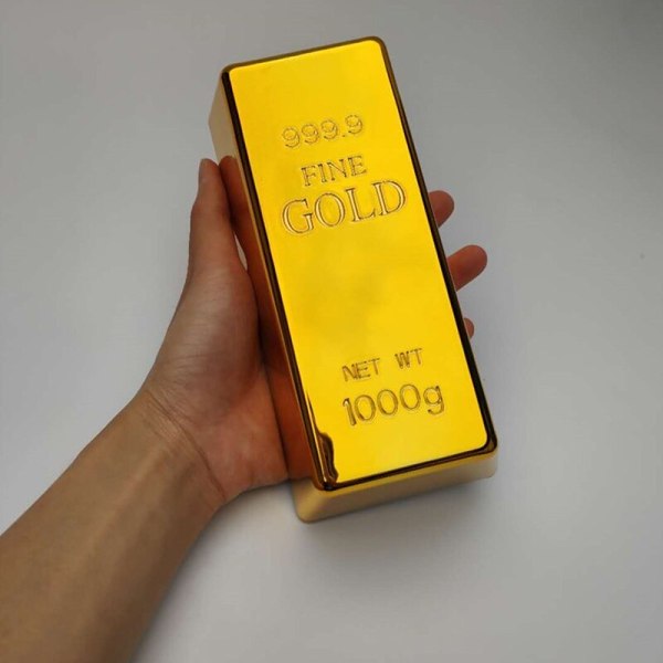 Simulation Gold Brick Door Stopper