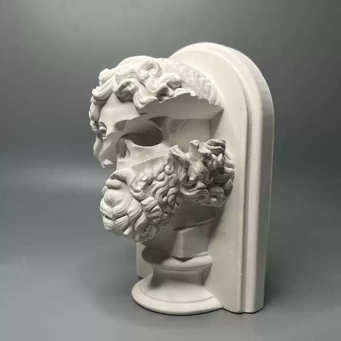 Nordic Zeus Portrait Statue Figurines