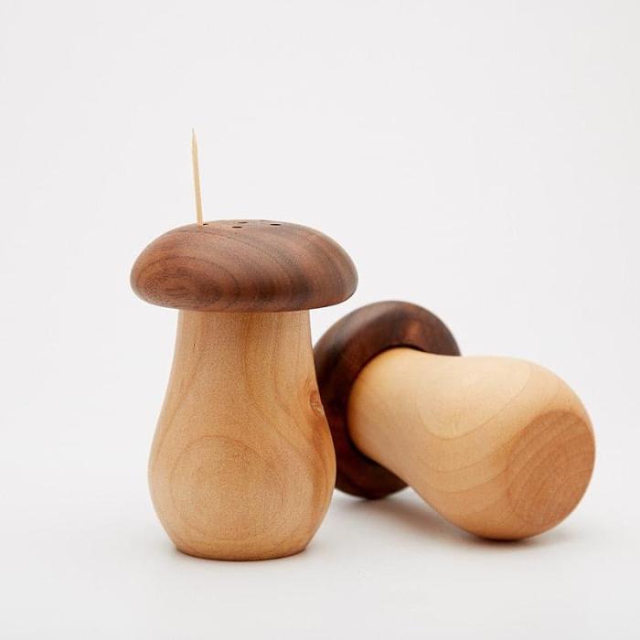 Handmade Mushroom Wooden Toothpick Holder