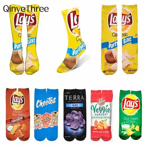 Potato Chips Snack Knee-Socks