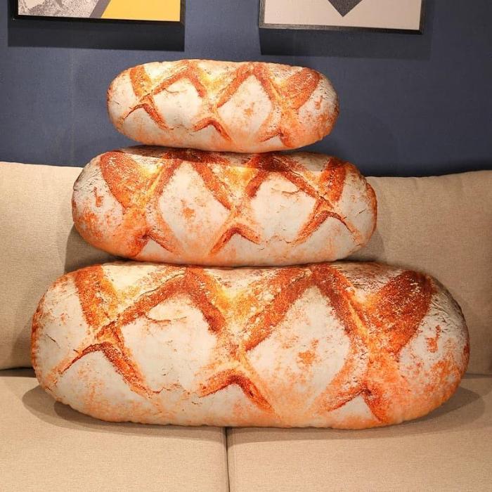 Bread Shaped Plush Pillow