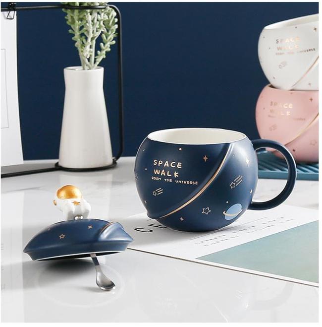 Astronaut Planet Ceramics Coffee Mug