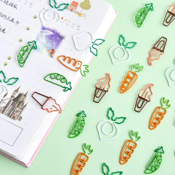 Vegetable Shaped Mini Paper Clips Stationery