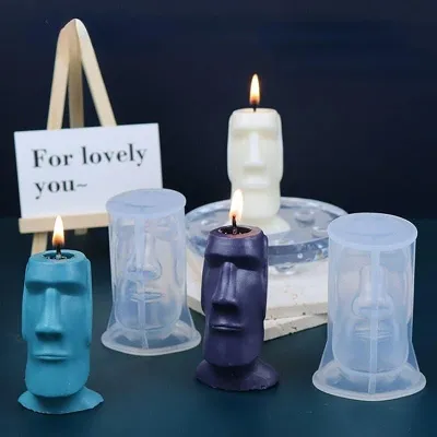 Moai Candle Silicone Mold