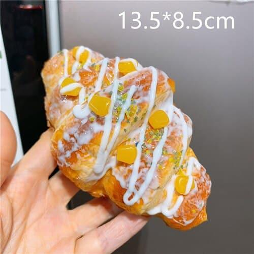 Simulation Toast and Bread Refrigerator Magnet