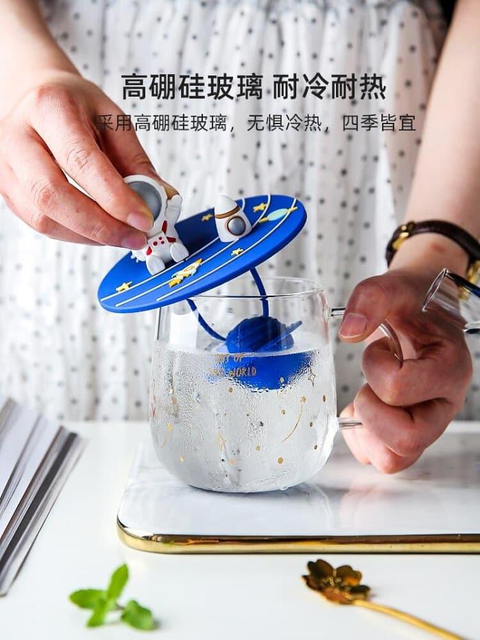 Astronaut Shaped Heat-resistant Glass Teapot