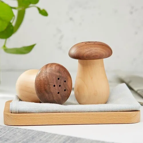 Handmade Mushroom Wooden Toothpick Holder