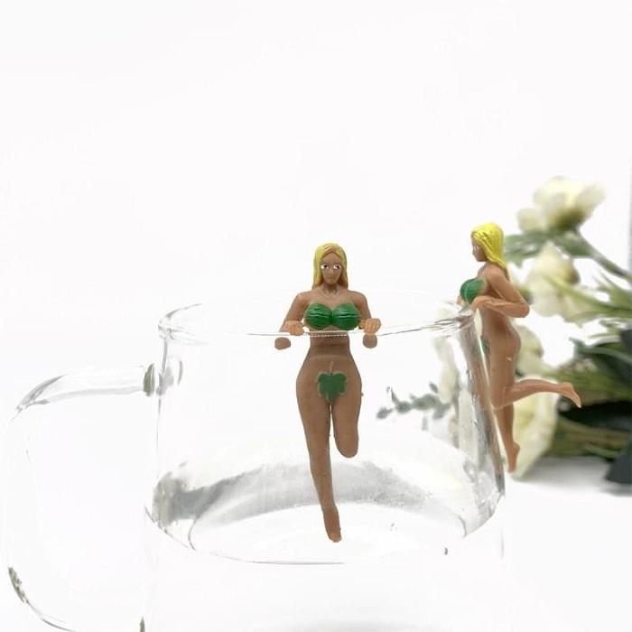 Bikini Beach Dolls For Cup-Edge Or Car Decoration - 8 Pcs