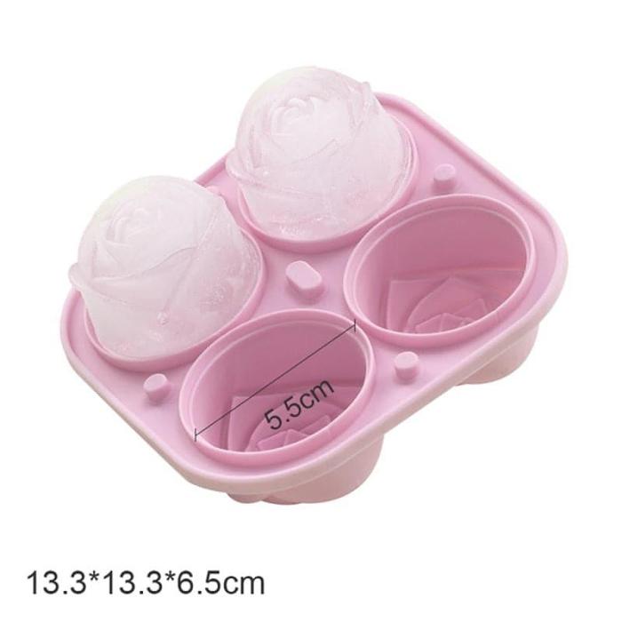 3D Rose Silicone Ice Mold