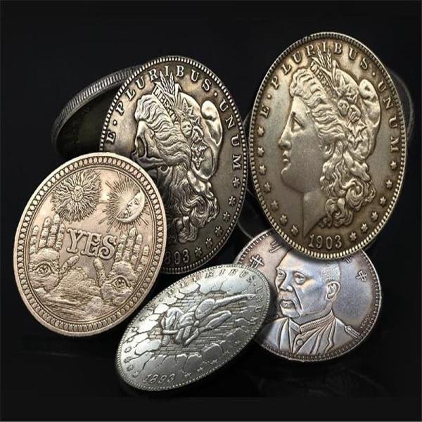 Alien Head Metal Coin