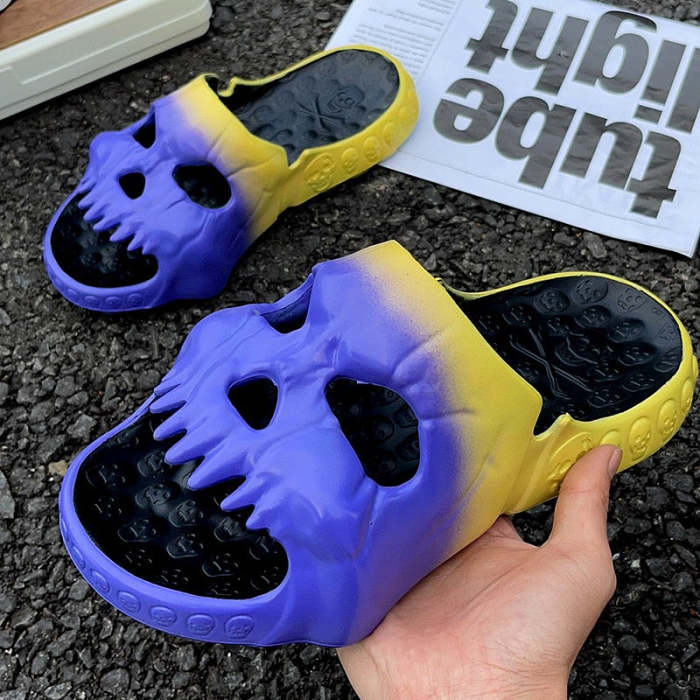 Skull Design Slippers