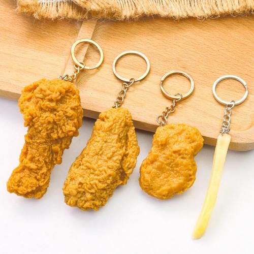 Fried Chicken Simulation Keychain