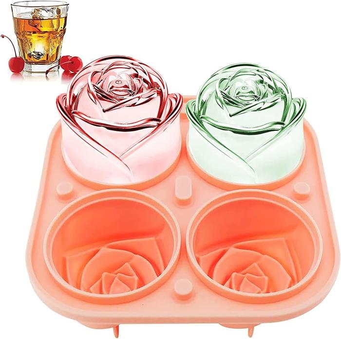 3D Rose Silicone Ice Mold