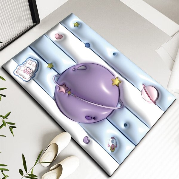 3D Style Bathroom Absorbent Floor Mat