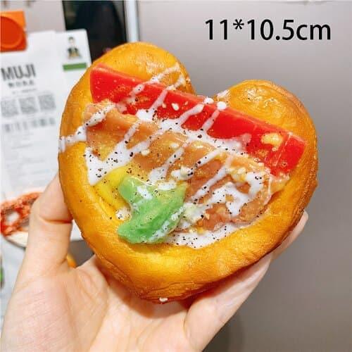 Simulation Toast and Bread Refrigerator Magnet