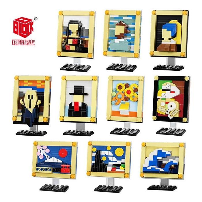 Mini Famous Paintings Model Building Block
