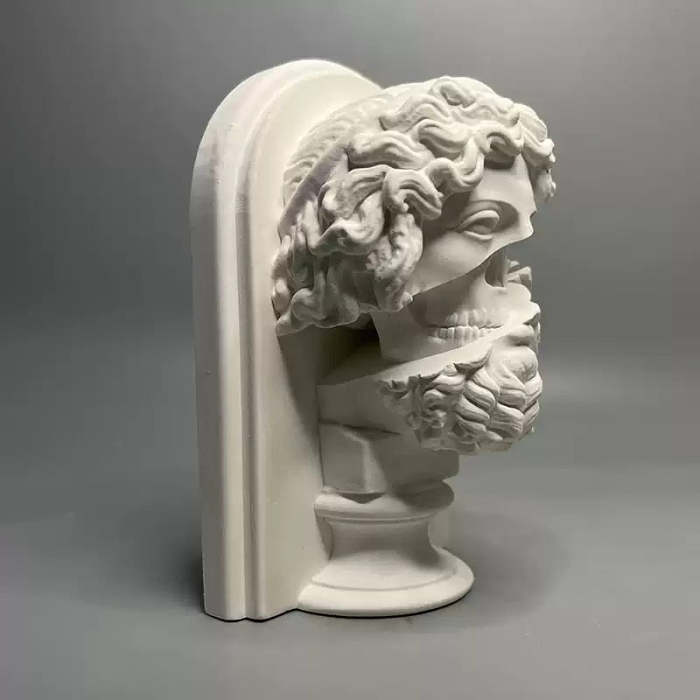 Nordic Zeus Portrait Statue Figurines