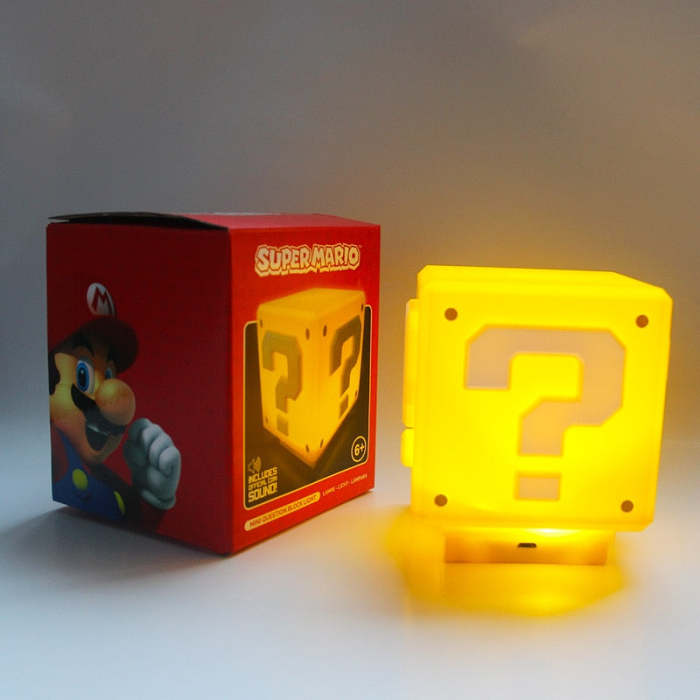 USB Charging LED Question Mark Super Mario Night Light