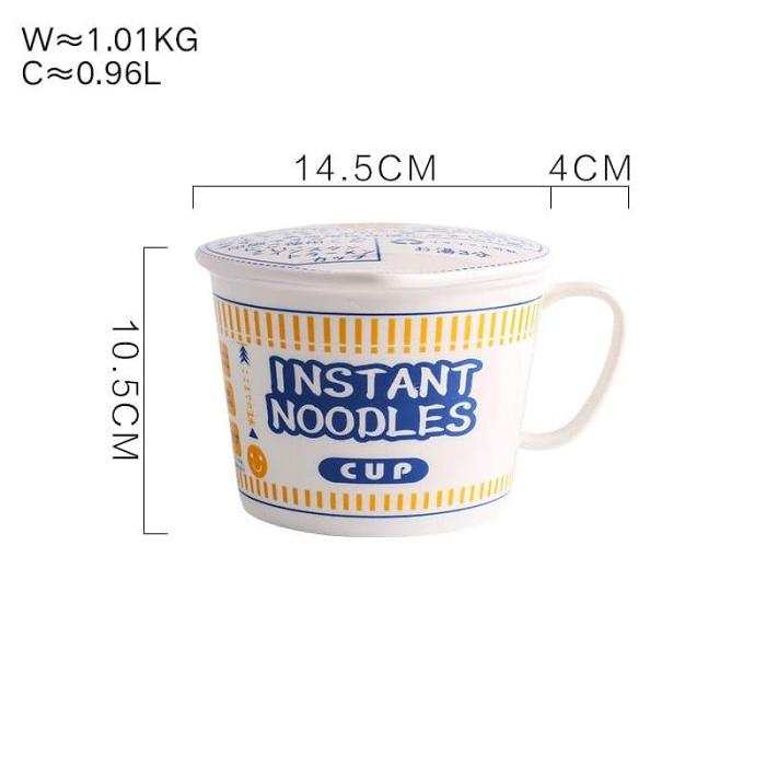 Instant Noodle Ceramic Cup Bowl