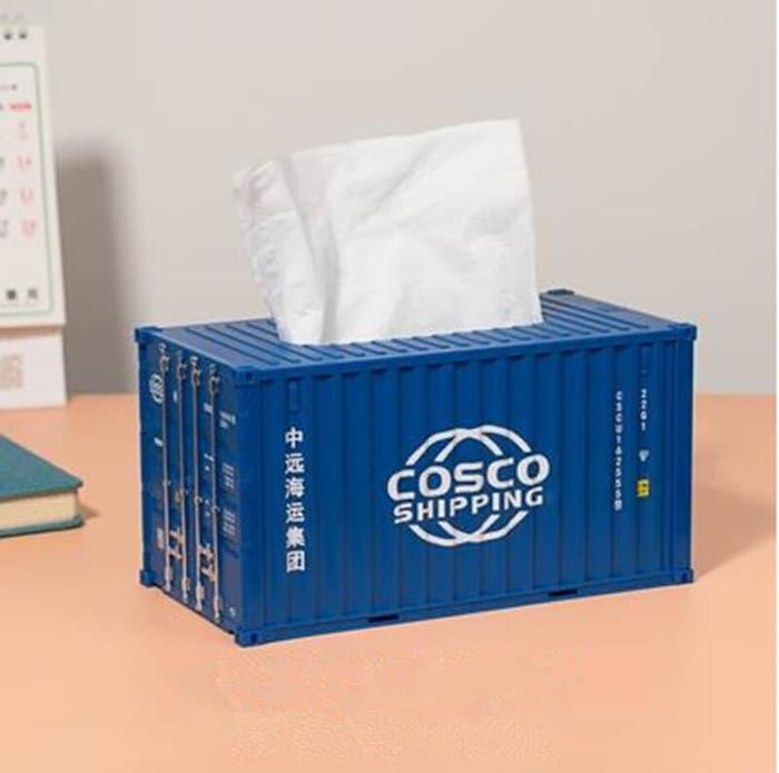 Retro Cargo Container Tissue Box Cover