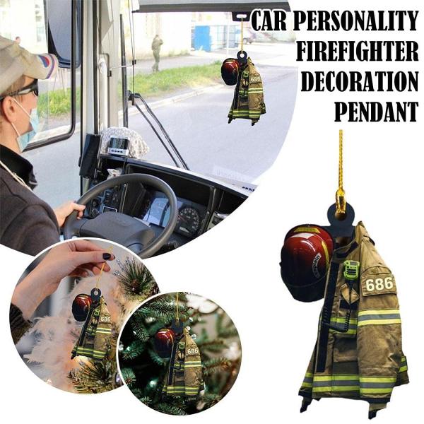 Fireman Coat Car Pendant Decor