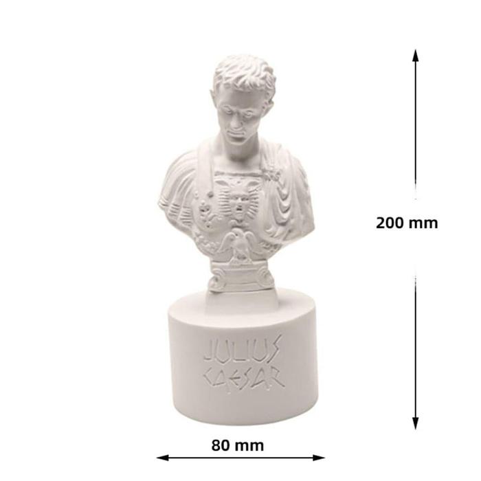 Resin Julius Caesar Statues Pen Holder