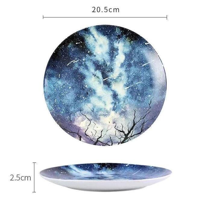 Star Universe Dinner Ceramic Plates