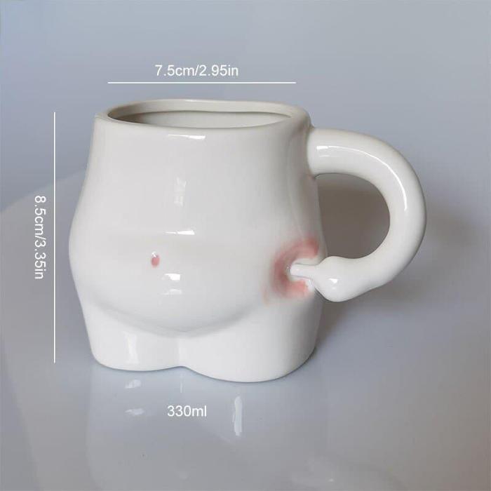 Funny Ceramic Belly Mug