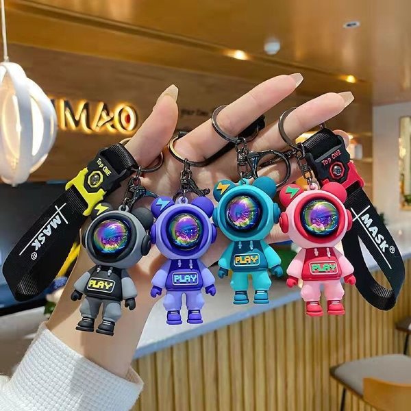 Colourful Astronaut Keychain