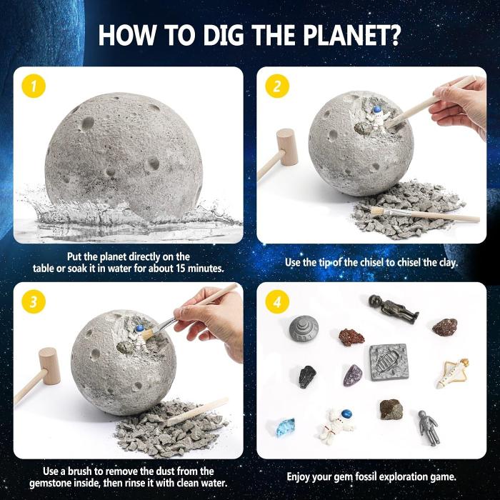 DIY Solar System Moon Dig Kit
