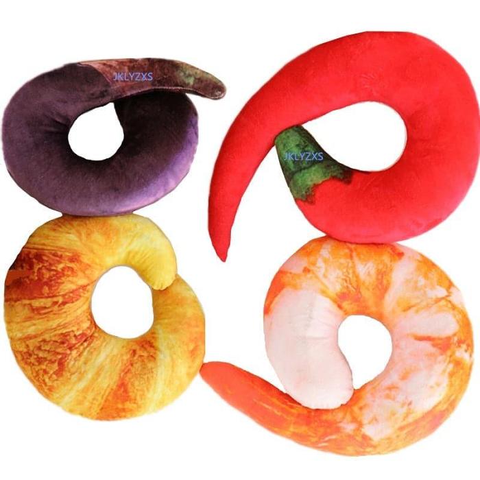 Vegetable Shape Plush Neck Pillow